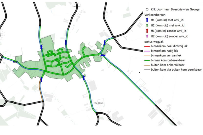 Bebouwde kom van de gemeente Hulsel