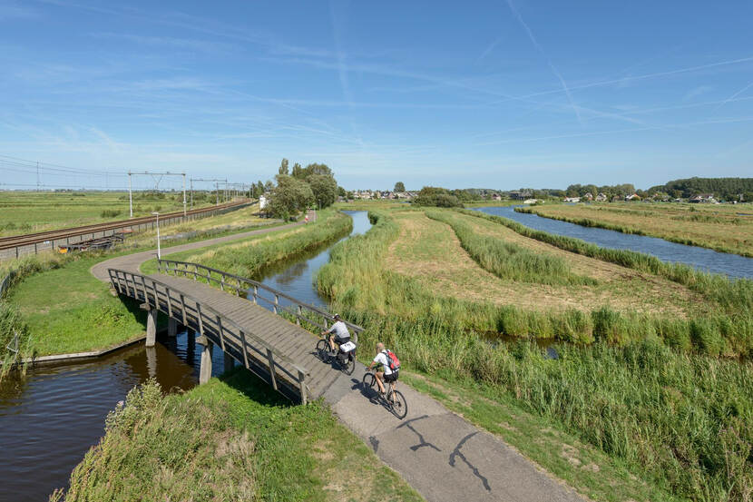 Fietspad in natuur