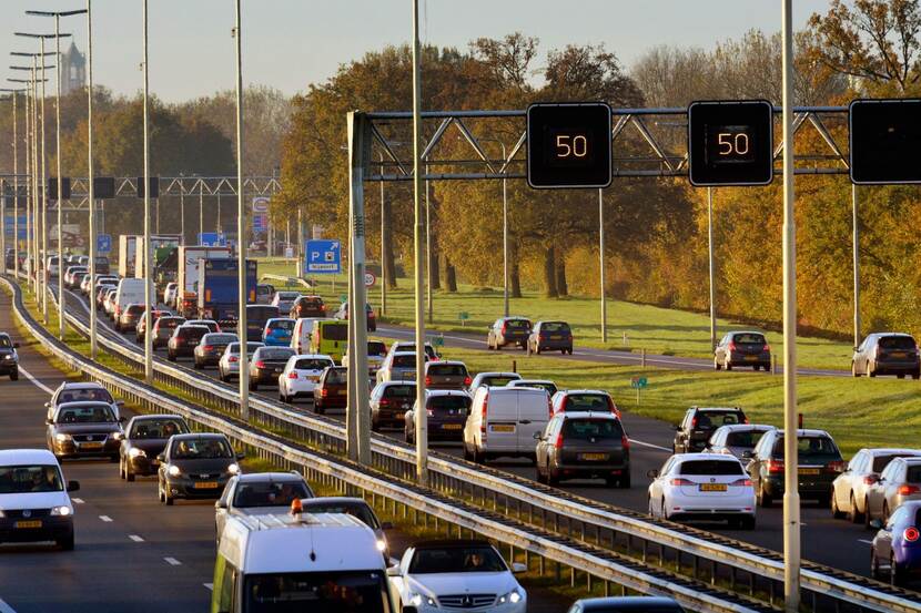 File met zicht op Domtoren