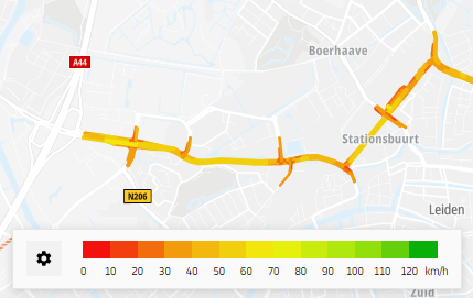 Screenshot TomTom move met kaart